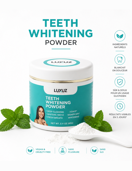 LUXUZ™ – Poudre Blanchissante pour les Dents